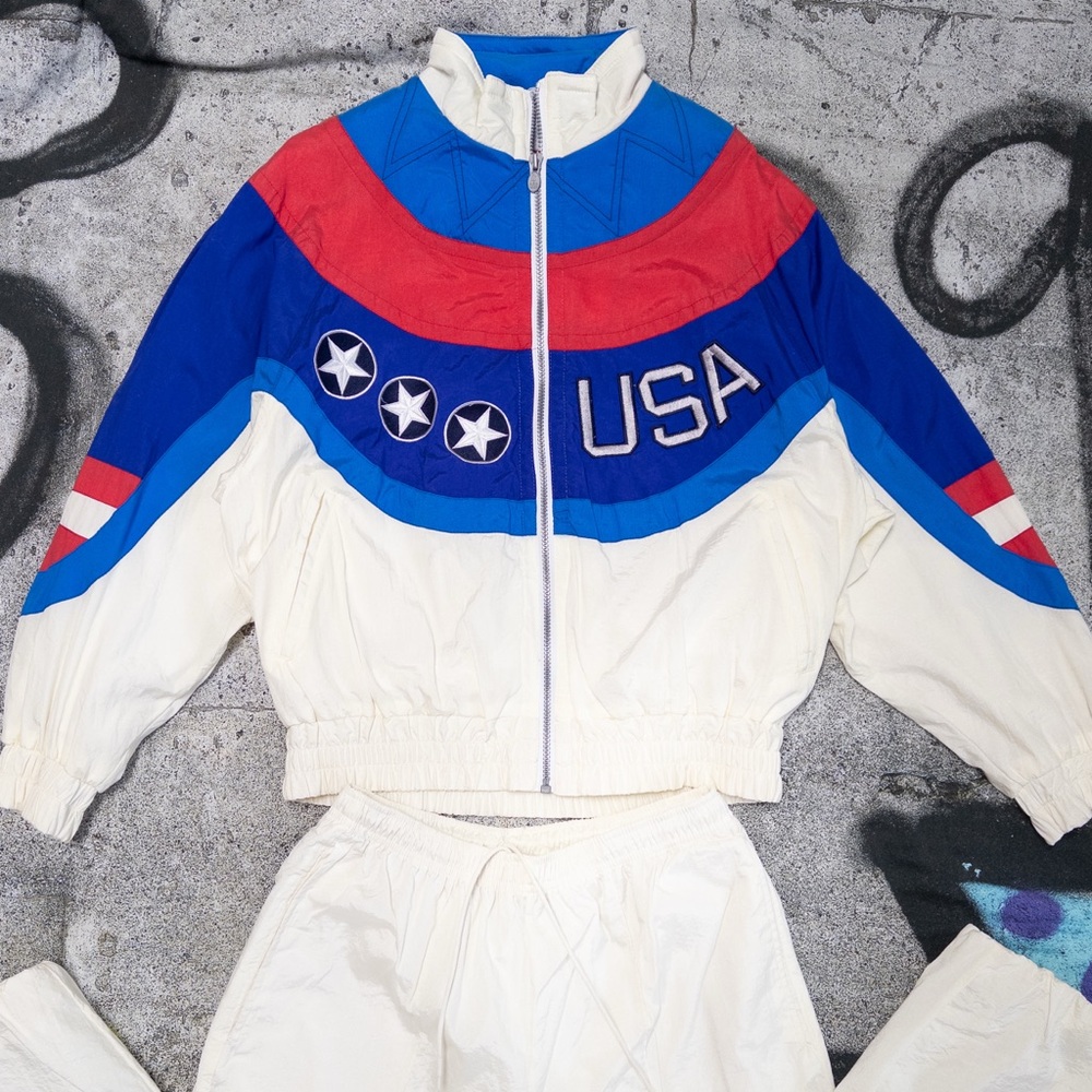 Vintage 1992 USA Winter Olympic Team Head Sportswear Tracksuit,‎ Waist ~26”